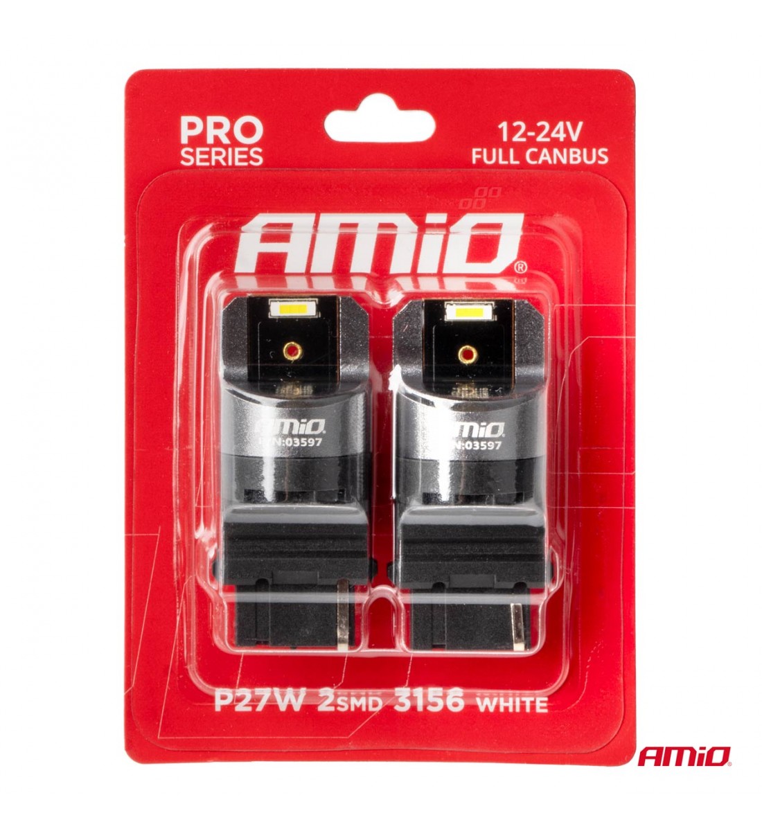 LED CANBUS seria PRO 3156 P27W 2x1860SMD Alb 12/24V FULL CANBUSAMIO-03597 LED CANBUS seria PRO 3156 P27W 2x1860SMD Alb 12/24V FULL CANBUSAMIO-03597