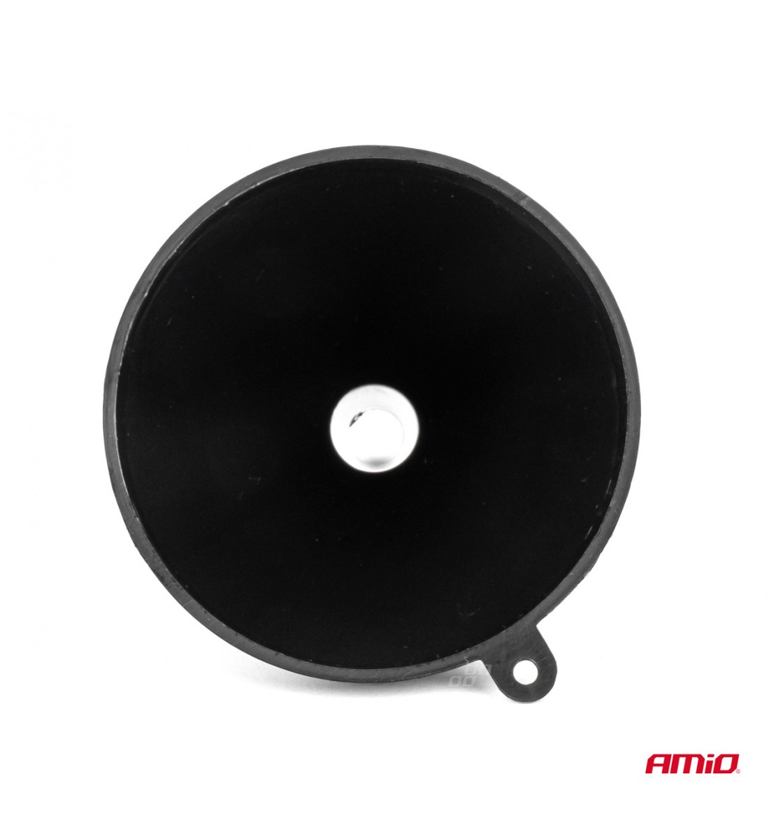 Pâlnie universală din plastic negru pentru combustibil, apă lichidă, 10 cm AMIO-04044