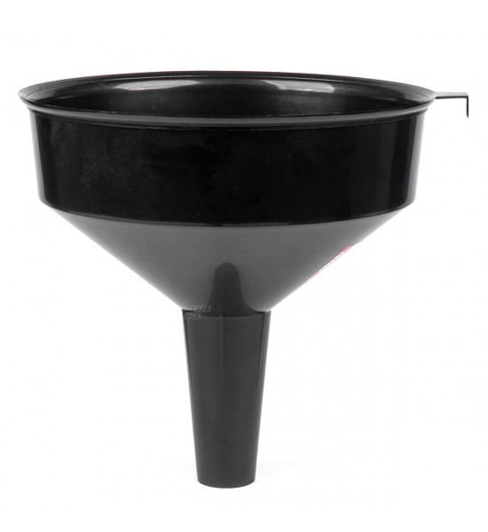 Pâlnie universală din plastic negru pentru combustibil, apă lichidă, 30 cm AMIO-04047