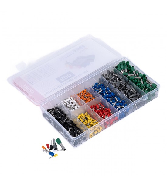 Set conectori terminali 800 buc. AMIO-04461 Set conectori terminali 800 buc. AMIO-04461