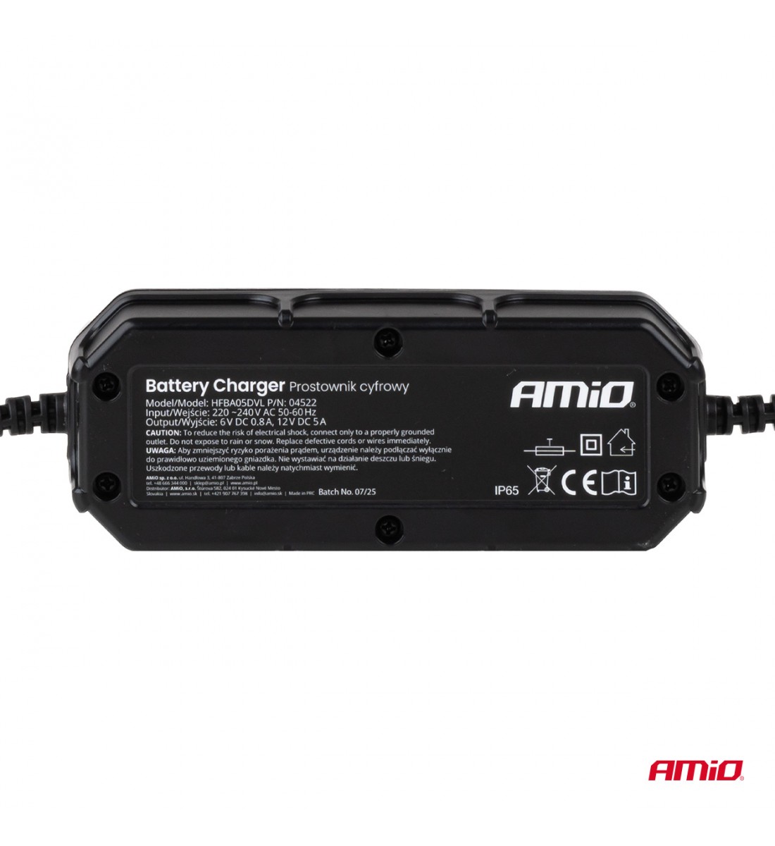 Încărcător digital de baterii cu plumb LFP MAX 5A 6/12V AMIO-04522 Încărcător digital de baterii cu plumb LFP MAX 5A 6/12V AMIO-04522