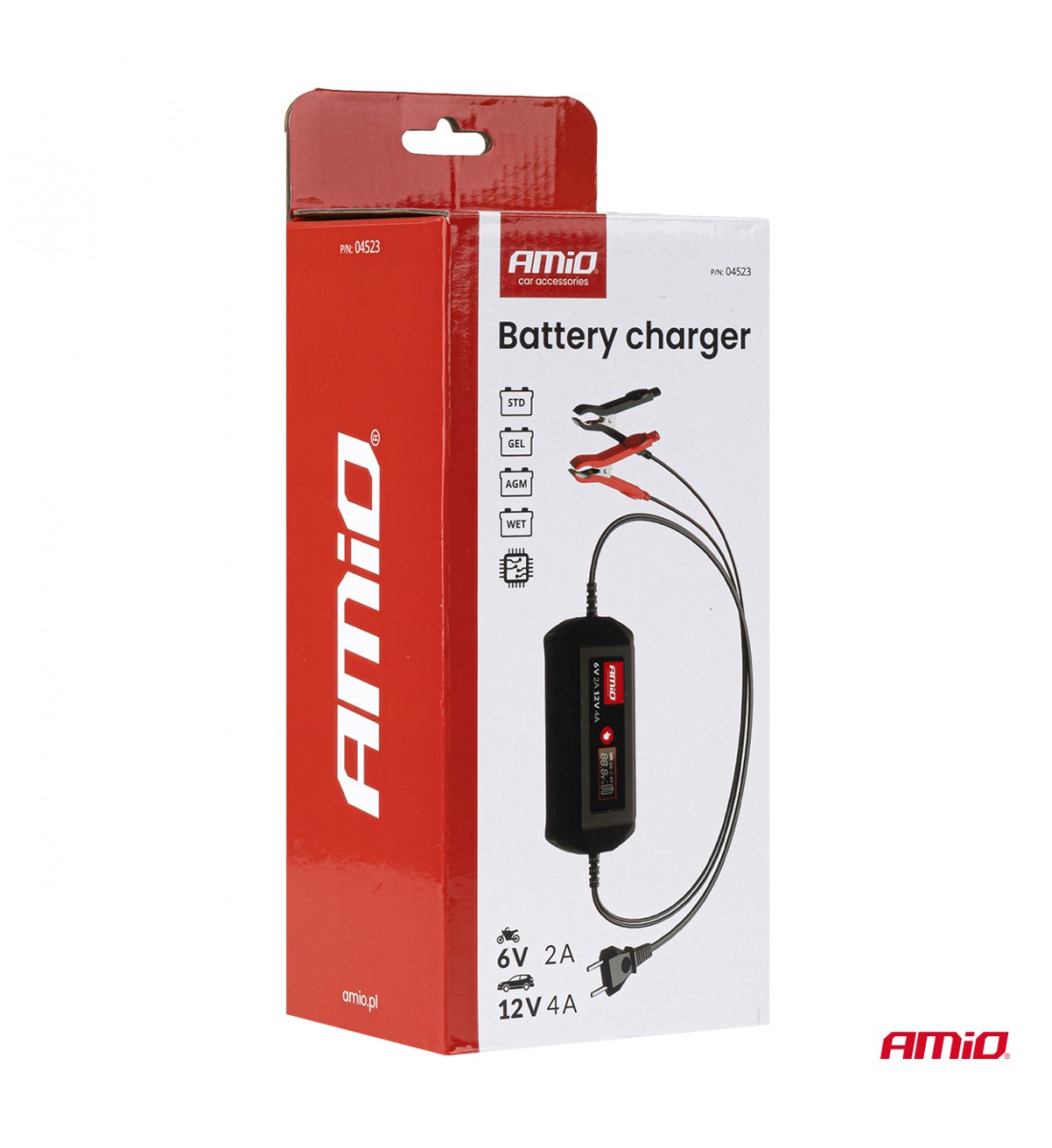 Încărcător digital de baterii STD GEL AGM WET MAX 4A 6/12V AMIO-04523 Încărcător digital de baterii STD GEL AGM WET MAX 4A 6/12V AMIO-04523