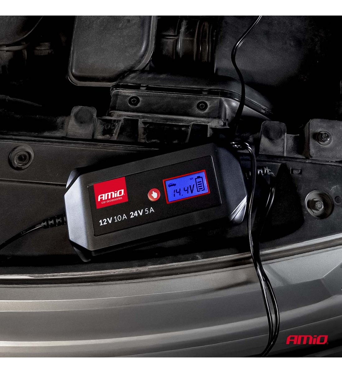 Încărcător digital de baterii STD GEL AGM WET MAX 10A 12/24V AMIO-04525