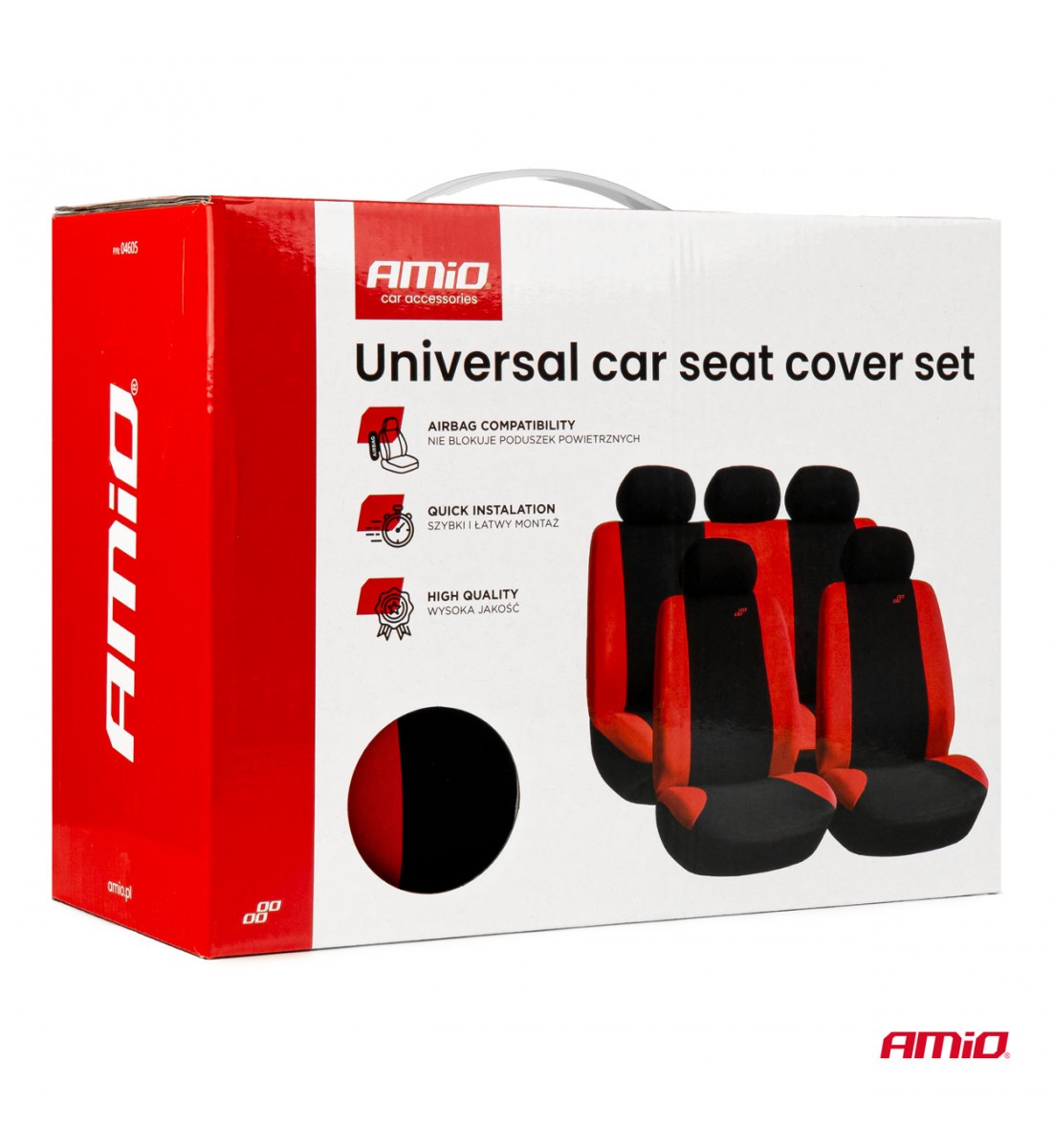 Huse universale pentru scaune auto, față și spate, set SC05 AMIO-04605 Huse universale pentru scaune auto, față și spate, set SC05 AMIO-04605