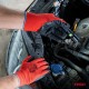 Mănuși de protecție acoperite cu latex PE, 4 buc., mărimea 8 (2 perechi), 2121X AMIO-04635