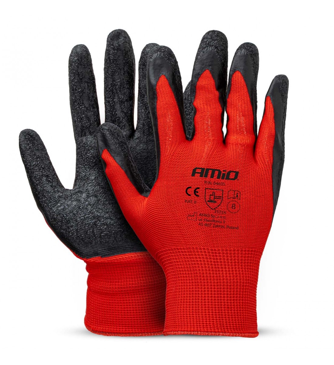 Mănuși de protecție acoperite cu latex PE, 4 buc., mărimea 8 (2 perechi), 2121X AMIO-04635