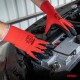 Mănuși de protecție acoperite cu latex PE, 4 buc., mărimea 9 (2 perechi), 2121X AMIO-04636