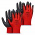 Mănuși de protecție acoperite cu latex PE, 4 buc., mărimea 9 (2 perechi), 2121X AMIO-04636