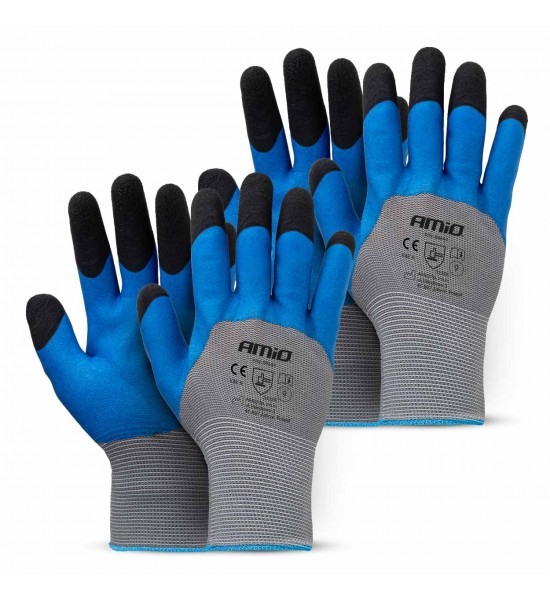Mănuși de protecție din spumă PE latex 3/4, 4 buc., mărimea 9 (2 perechi), 3131X AMIO-04644 Mănuși de protecție din spumă PE latex 3/4, 4 buc., mărimea 9 (2 perechi), 3131X AMIO-04644