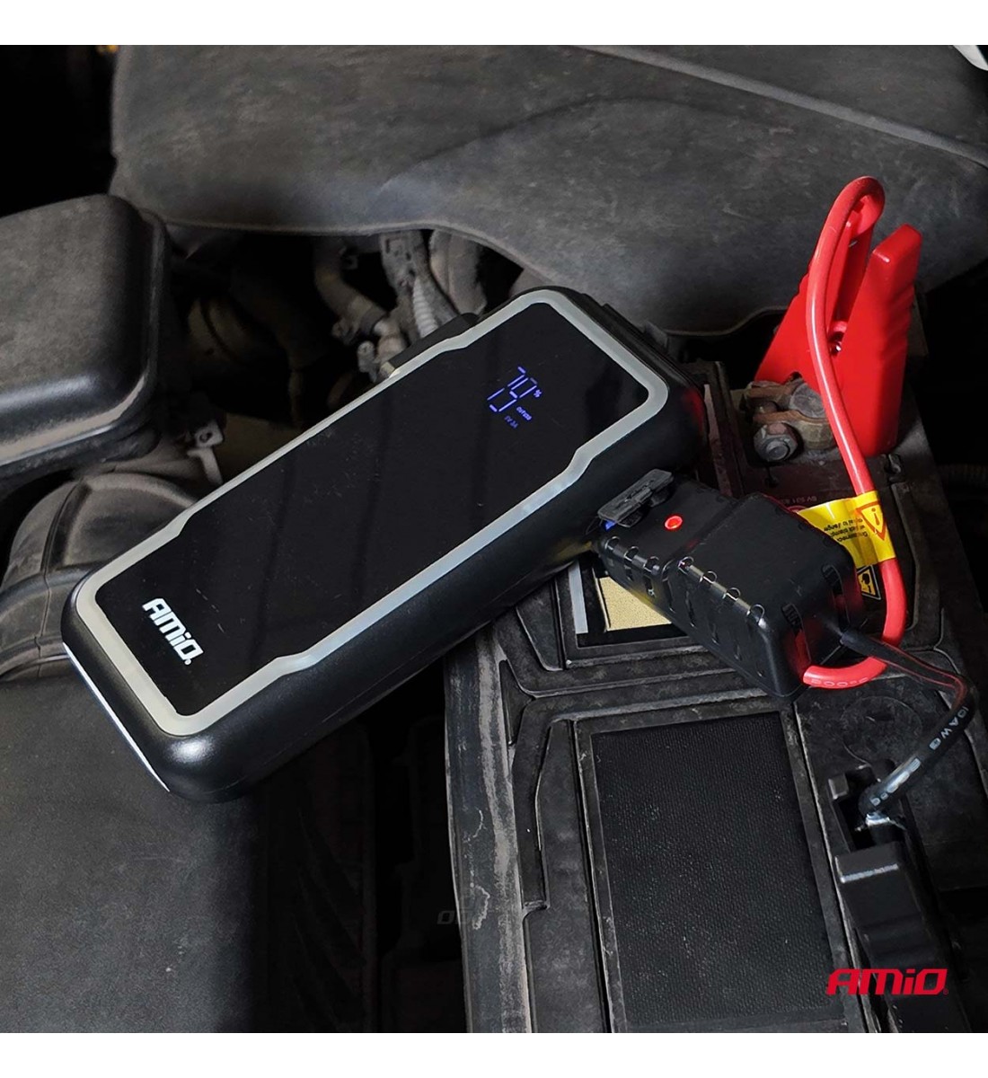 Starter portabil 3 în 1/LED/Acumulator extern 12V 12Ah 1600A AMIO-04678 Starter portabil 3 în 1/LED/Acumulator extern 12V 12Ah 1600A AMIO-04678