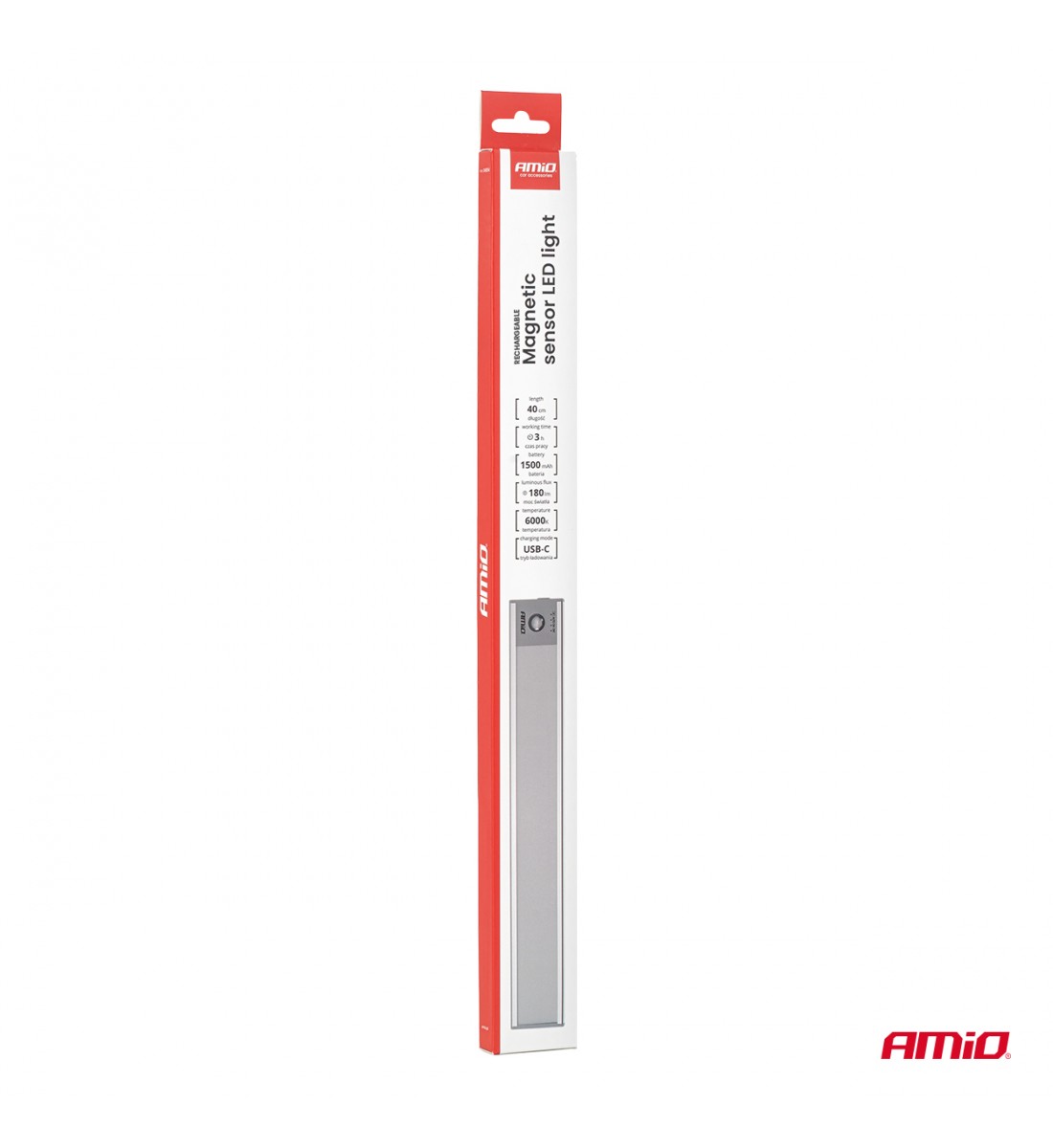 Lampă LED reîncărcabilă cu senzor magnetic 2 W 1500mAh AMIO-04894
