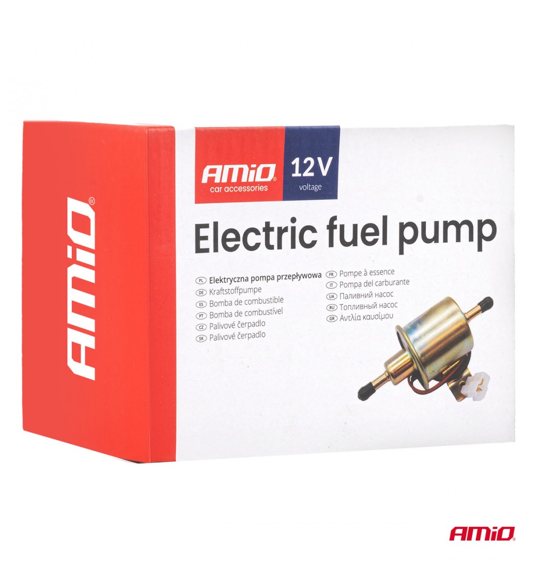 Pompă electrică de combustibil 8mm 12V AMIO-04924 Pompă electrică de combustibil 8mm 12V AMIO-04924
