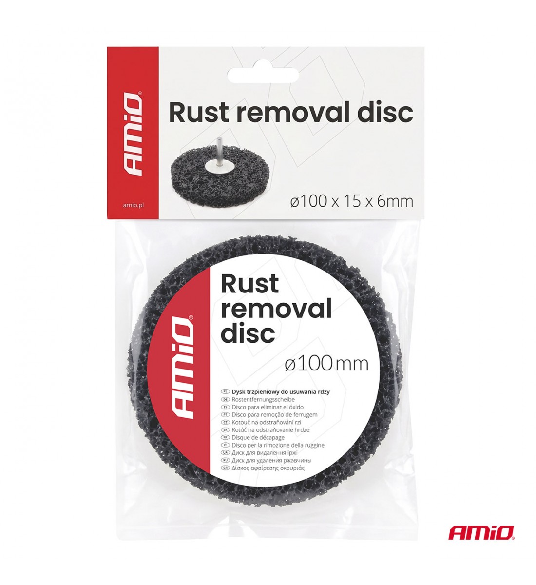 Disc de îndepărtare a ruginii 100x15x6mm AMIO-04927 Disc de îndepărtare a ruginii 100x15x6mm AMIO-04927