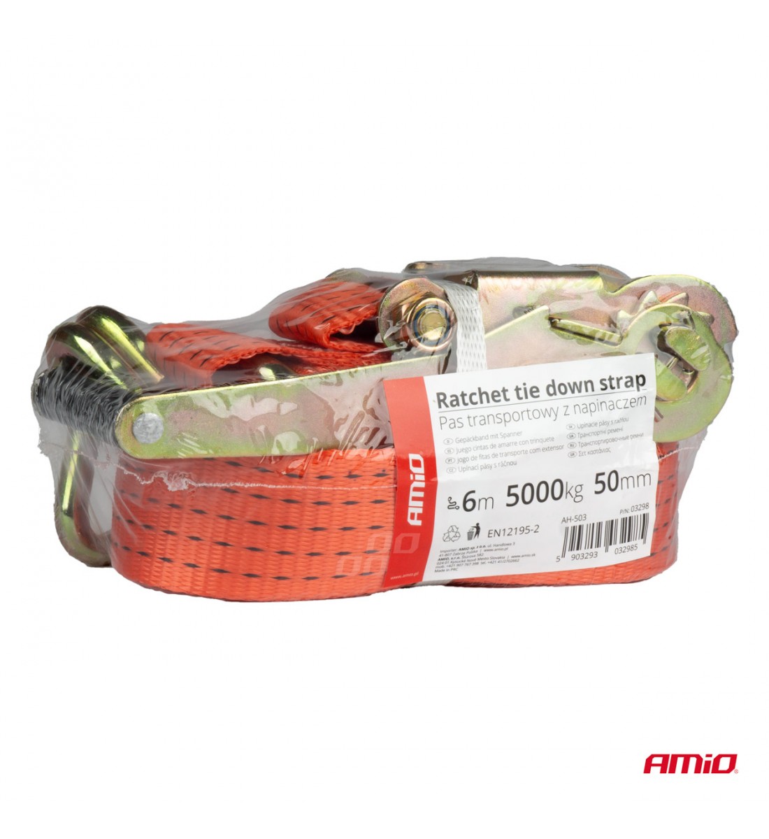Chinga de transport cu tensionator 5000 kg 50 mm 6 m AMIO-03298