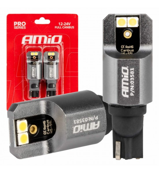 LED CANBUS seria PRO T15 W16W 4x3030 SMD Alb 12/24V FULL CANBUS AMIO-03581 LED CANBUS seria PRO T15 W16W 4x3030 SMD Alb 12/24V FULL CANBUS AMIO-03581