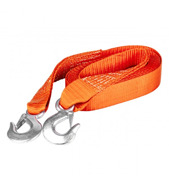 Chinga de remorcare 7000 kg 60 mm 5 m cârlig + cârlig AMIO-03991