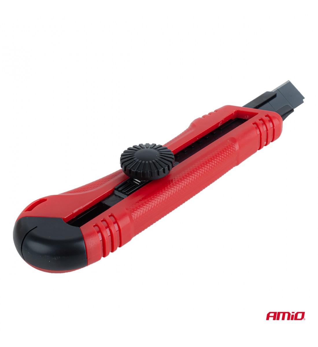 Cutter din oțel SK5 cu lamă neagră și mâner ABS 100x18x0.5mm AMIO-04813 Cutter din oțel SK5 cu lamă neagră și mâner ABS 100x18x0.5mm AMIO-04813