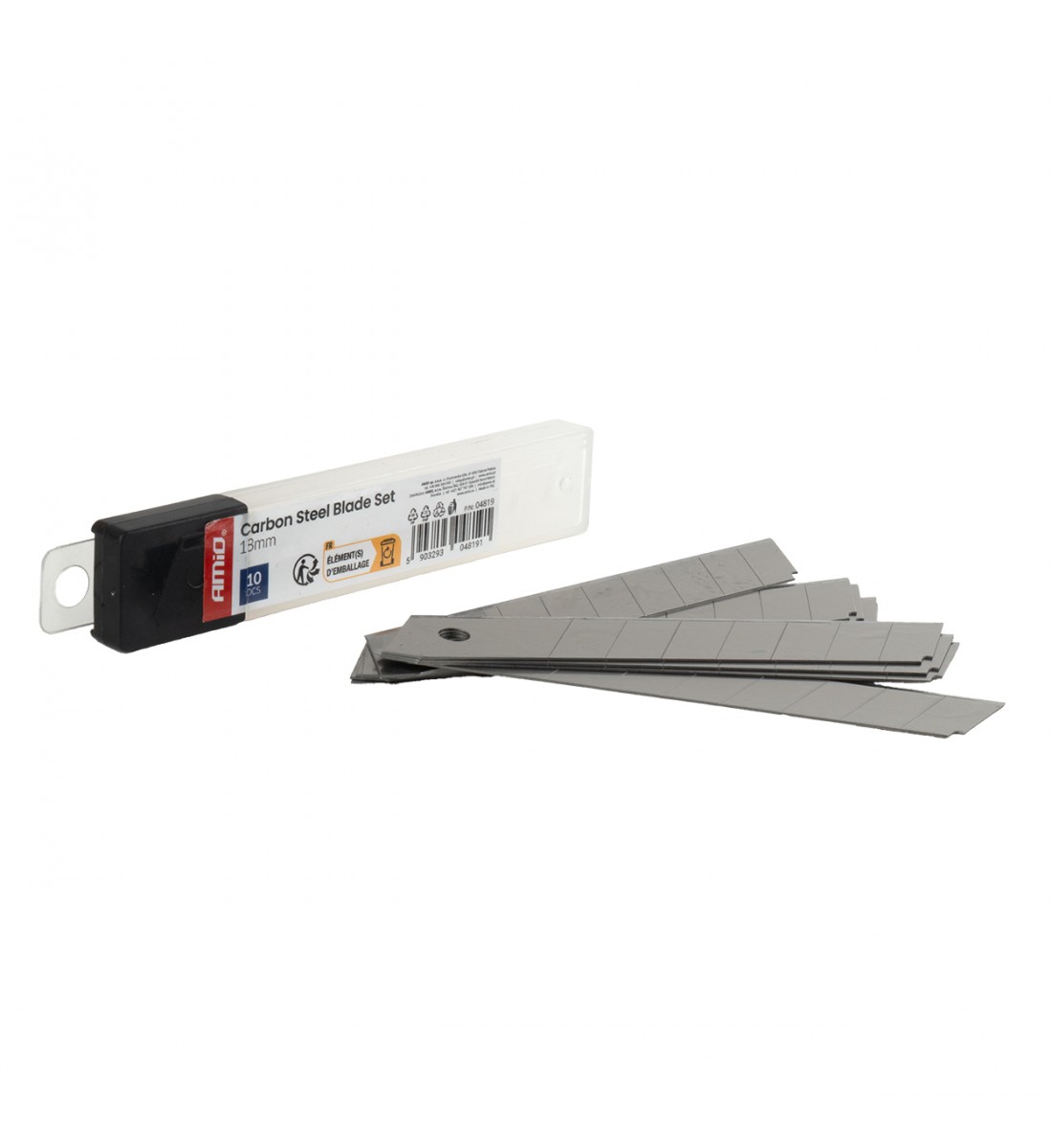 Set lame din oțel carbon 100 × 18 × 0.5 mm 10 buc AMIO-04819