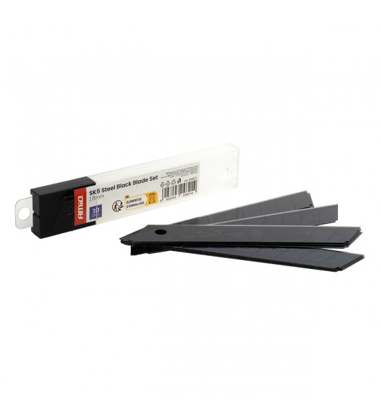 Set lame SK5 din oțel negru 100x18x0,5mm, 10 buc. AMIO-048