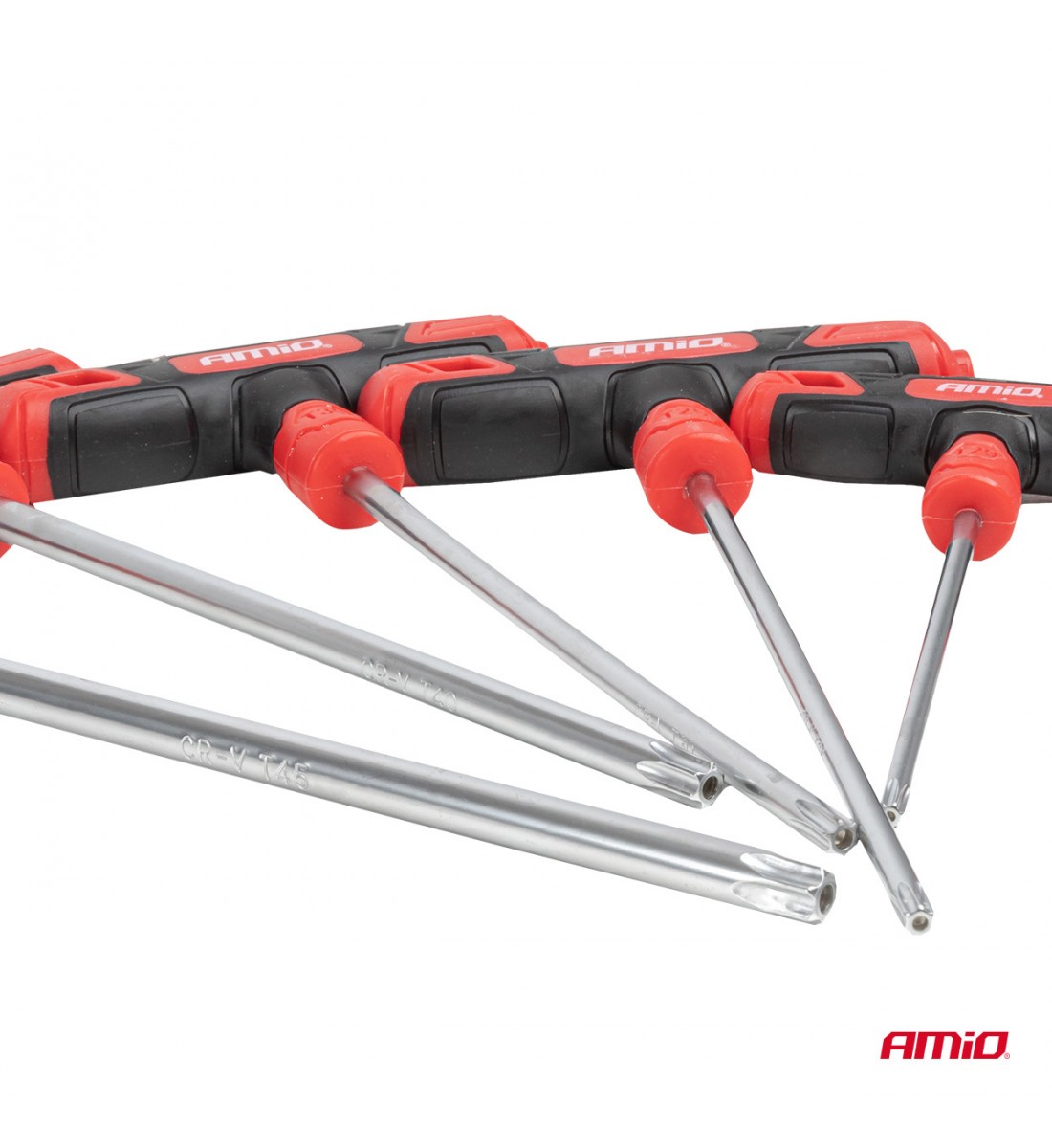Set chei Torx cu mâner în T, 8 buc. AMIO-04827 Set chei Torx cu mâner în T, 8 buc. AMIO-04827