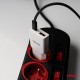 Încărcător de perete 230V 20W GaN USB-C USB-A AMIO-04838 Încărcător de perete 230V 20W GaN USB-C USB-A AMIO-04838