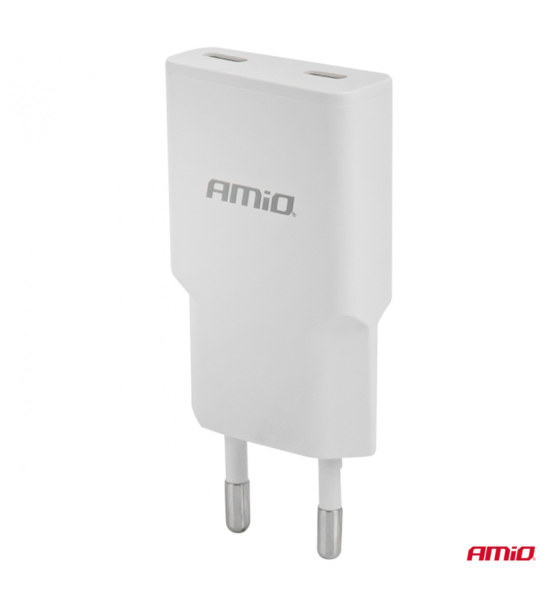 Încărcător de perete 230V 30W GaN 2xUSB-C AMIO-04839 Încărcător de perete 230V 30W GaN 2xUSB-C AMIO-04839
