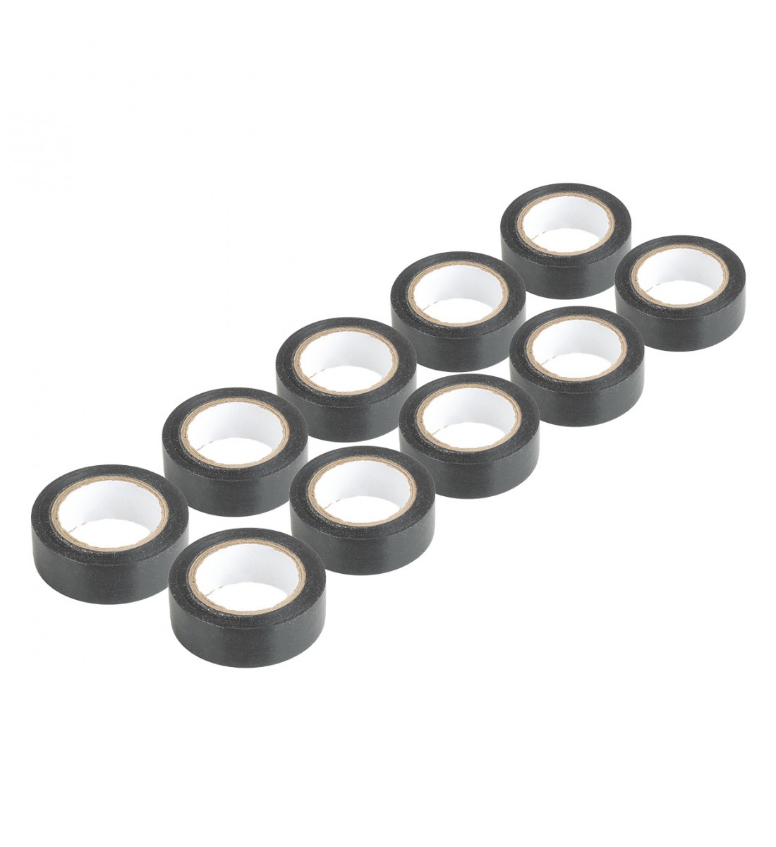 Benzi izolatoare din PVC set de 10 negre 19mm x 10m x 0.13mm AMIO-04845 Benzi izolatoare din PVC set de 10 negre 19mm x 10m x 0.13mm AMIO-04845