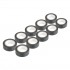 Benzi izolatoare din PVC set de 10 negre 19mm x 10m x 0.13mm AMIO-04845
