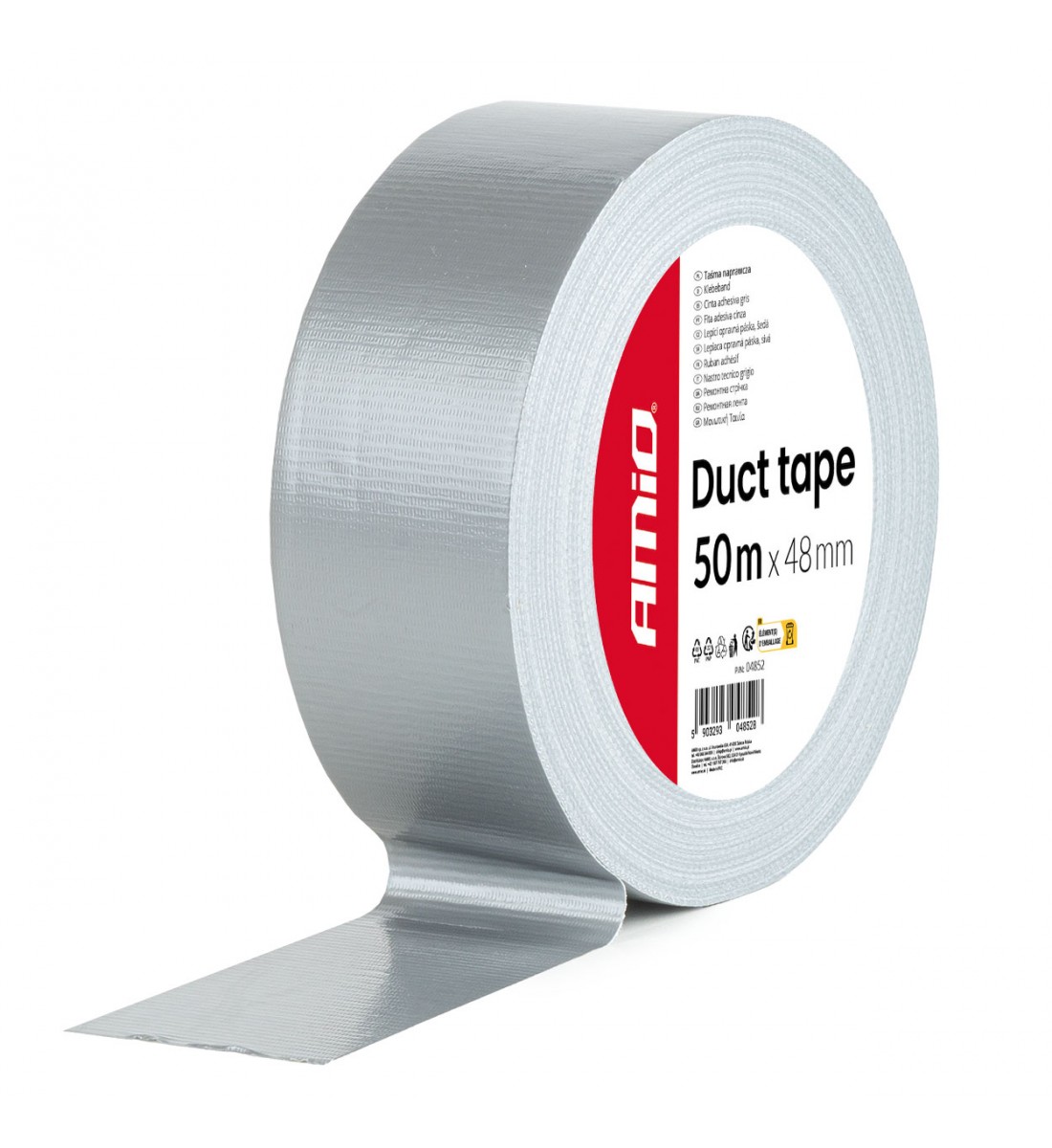 Bandă tehnică gri 48mm x 50m x 0.19mm AMIO-04852 Bandă tehnică gri 48mm x 50m x 0.19mm AMIO-04852