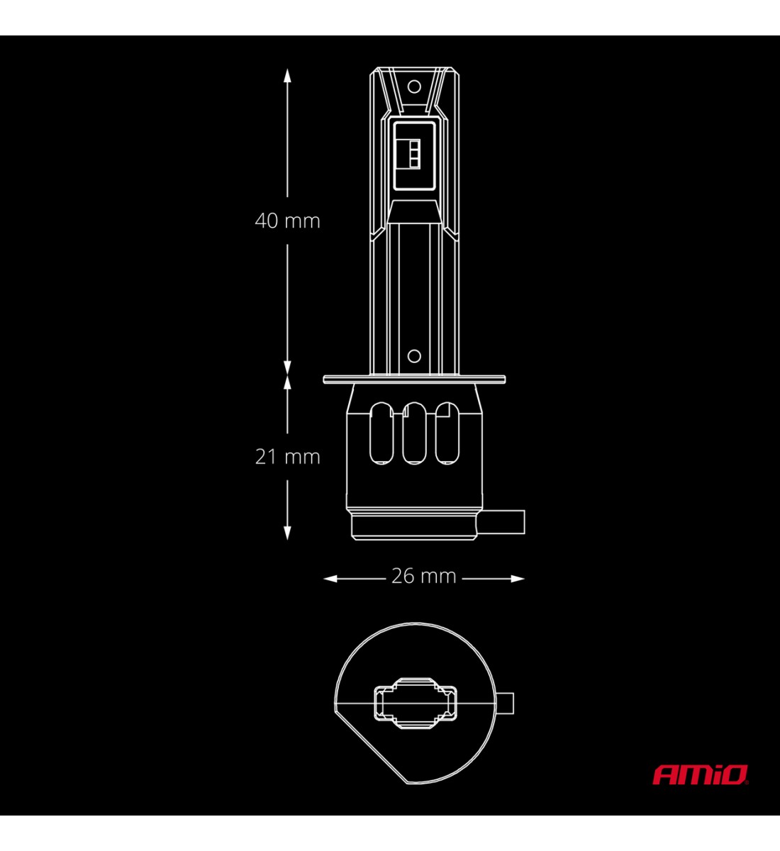 Becuri auto LED F26 PRO LumiTec LIMITED +130% DUO FULL CANBUS H1 12V 24V AMIO-04869 Becuri auto LED F26 PRO LumiTec LIMITED +130% DUO FULL CANBUS H1 12V 24V AMIO-04869
