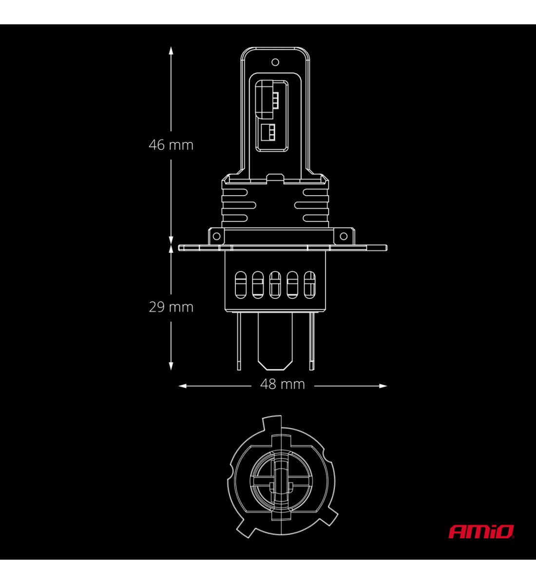 Becuri auto LED F26 PRO LumiTec LIMITED +130% DUO FULL CANBUS H4 H19 12V 24V AMIO-04871