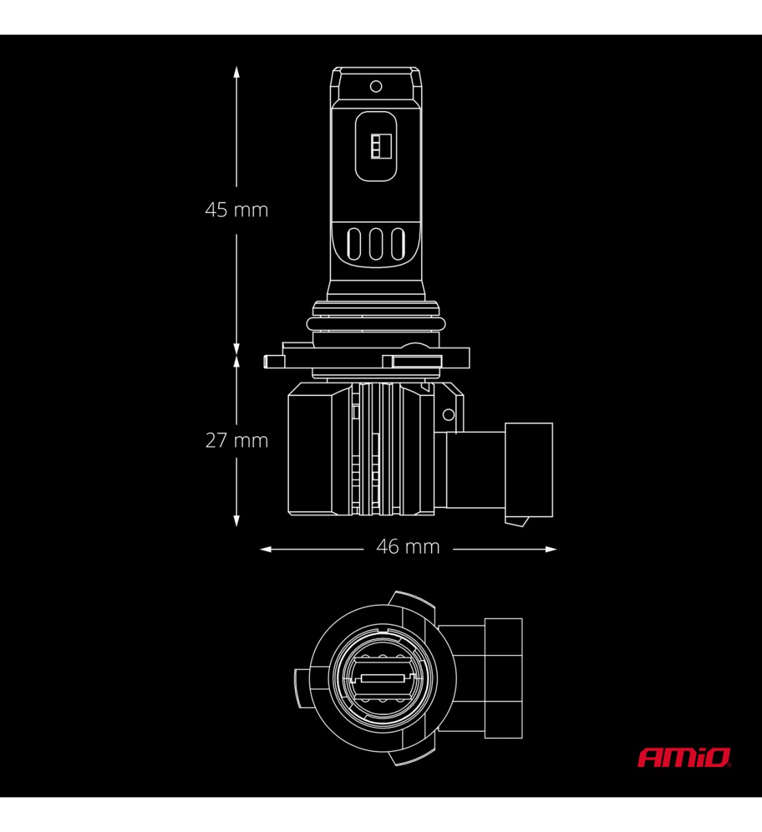 Becuri auto LED F26 PRO LumiTec LIMITED +130% DUO FULL CANBUS HB4 12V 24V AMIO-04875