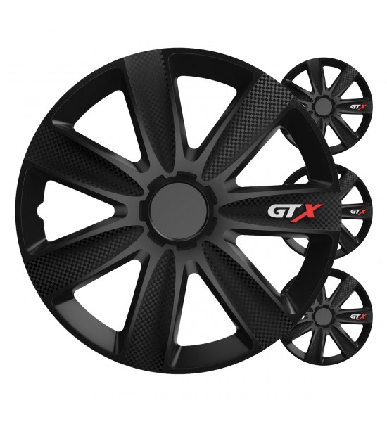 Set 4 capace roti , GTX black carbon 15" inch Set 4 capace roti , GTX black carbon 15" inch