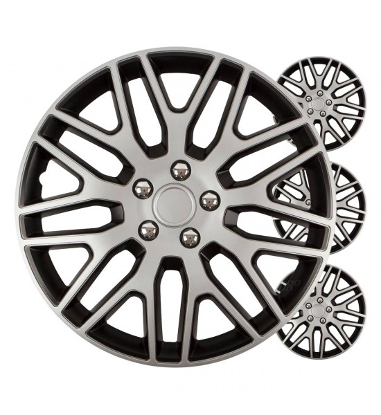 Set 4 capace roti , Dakar negru argintiu 17" inch Set 4 capace roti , Dakar negru argintiu 17" inch