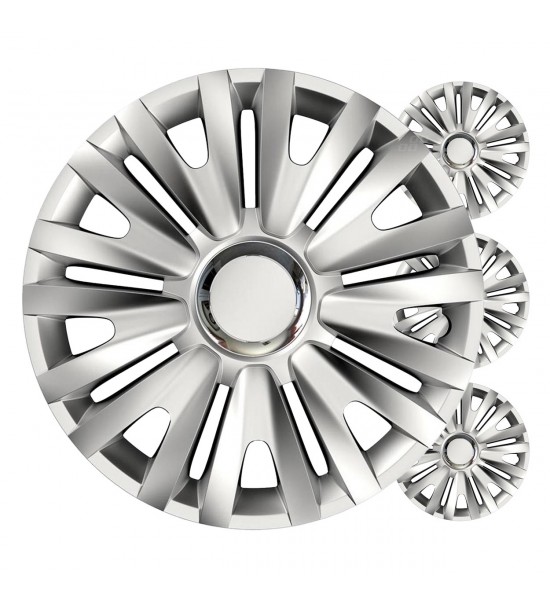 Set 4 Capace roti ,  argint regal 16" inch  Set 4 Capace roti ,  argint regal 16" inch