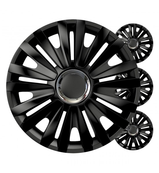 Set 4 Capace roti ,negru regal 15" inch 