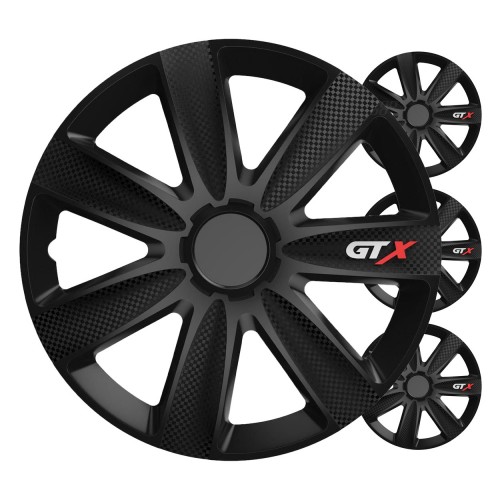 Set 4 buc capace roti , GTX black carbon 17"