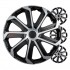 Set 4 capace roti , EVO negru argintiu 15" inch