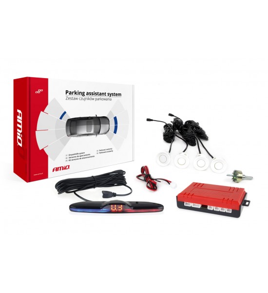 Senzor de parcare MAX LED 4 senzor alb