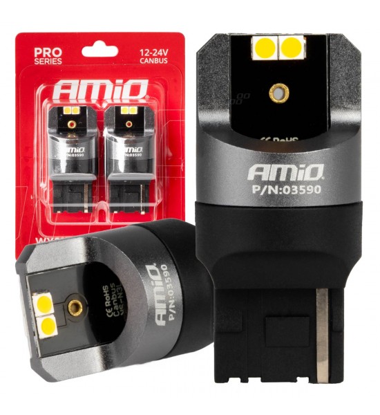 Becuri Canbus PRO WY21W ,4x3030 SMD portocaliu 12V 24V AMIO-03590 Becuri Canbus PRO WY21W ,4x3030 SMD portocaliu 12V 24V AMIO-03590