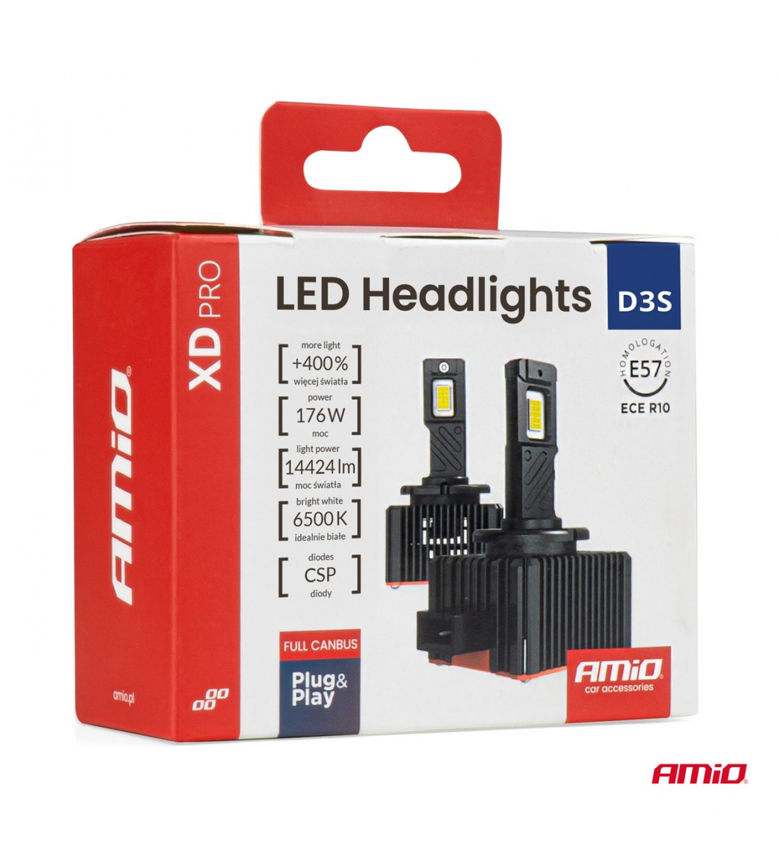 Becuri auto XD PRO D3S FULL CANBUS LED AMIO-04681