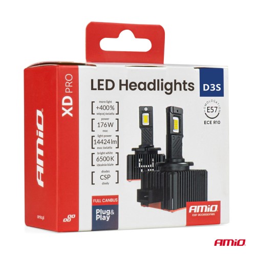 Becuri auto XD PRO D3S FULL CANBUS LED AMIO-04681