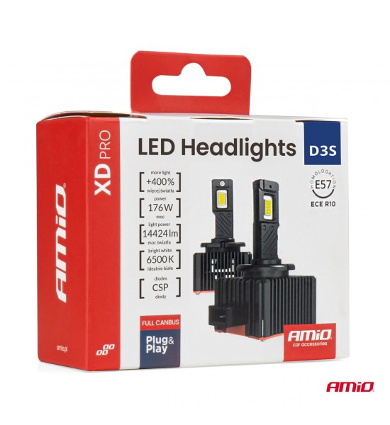 Becuri auto XD PRO D3S FULL CANBUS LED AMIO-04681