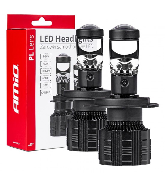 Set becuri  auto H4 cu lupa ,Canbus Set becuri  auto H4 cu lupa ,Canbus