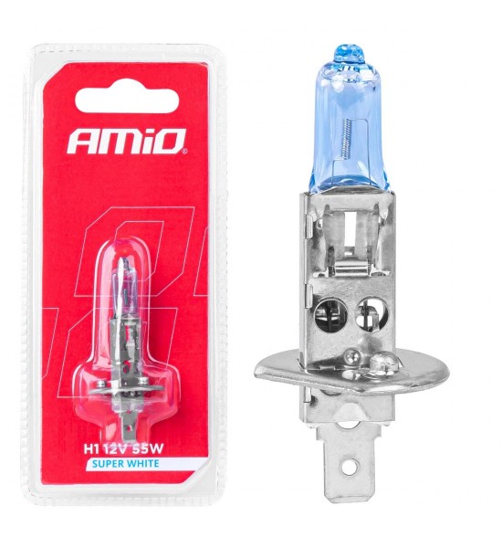 Bec halogen H1 12V 55W Super Alb 1 buc. blister AMIO-03359