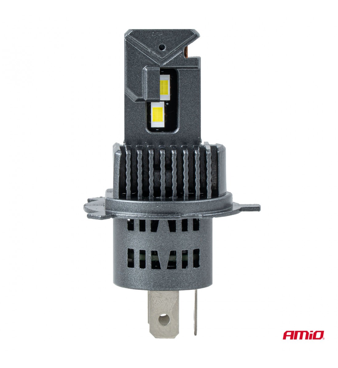 Set becuri LED Seria F25 ARGINTII FULL CANBUS H4/H19 54/58W 12V 24V AMIO-04703