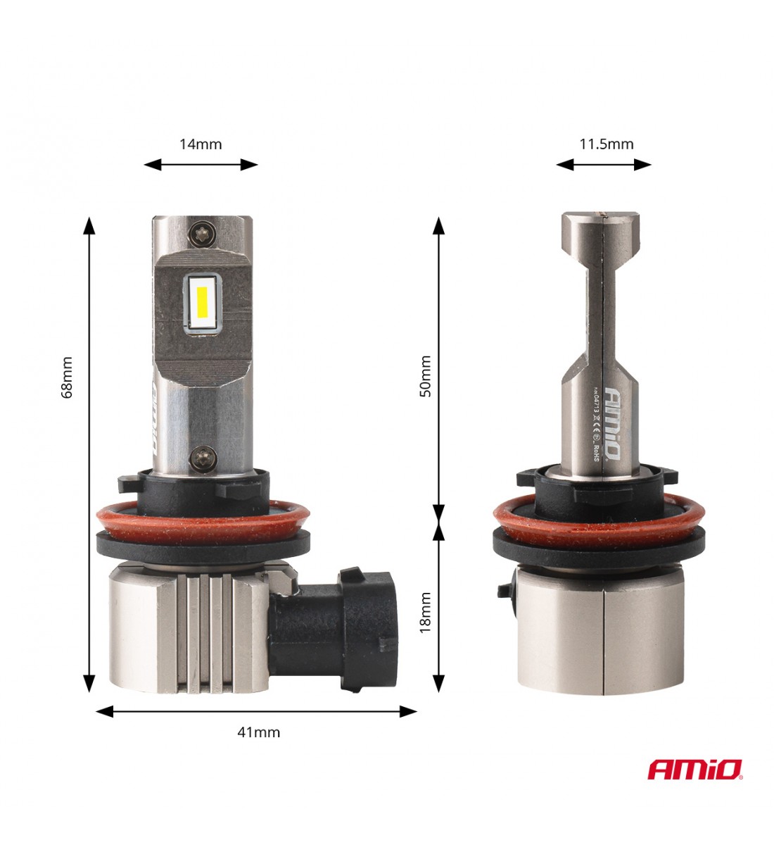 Set becuri LED seria H25 CANBUS H8 H9 H11 H16 12V 31W AMIO-04713