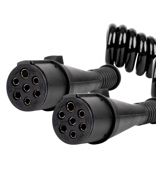 Cablu cu arc TIR 2x 7 PIN tip N 5m 24V AMIO-04380