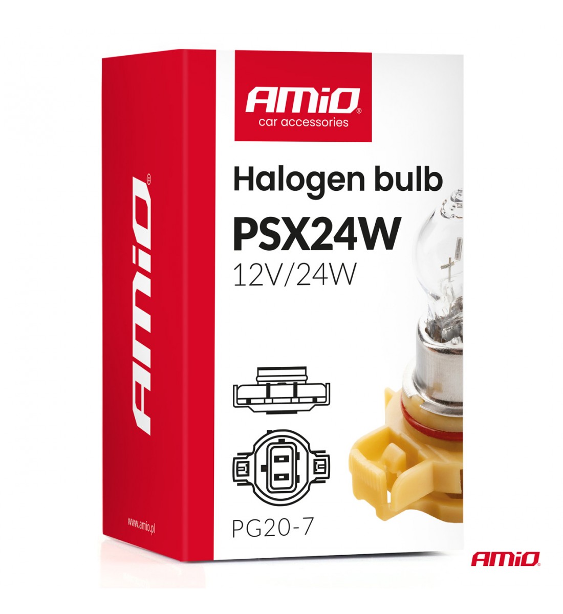 Bec halogen PSX24W PG20-7 12V 24W AMIO-04411