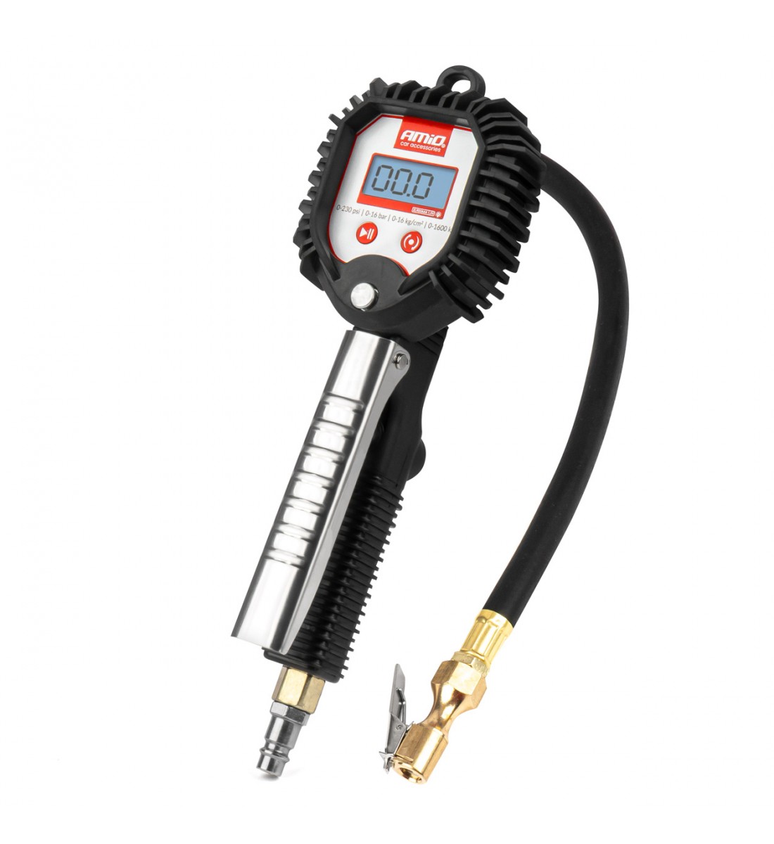 Pistol de umflat cu manometru digital 16 bar AMIO-04483